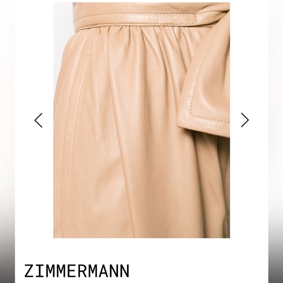 BNWT | Zimmermann Obi Leather Pant (Wine Brown) | size AU 0 US 2-4 - Picture 7 of 8